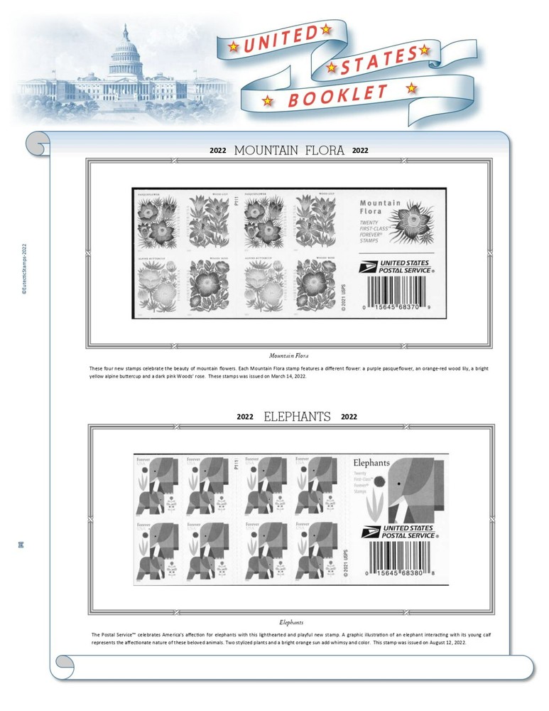 2022 U.S. Regular Issue Singles COMPLETE Supplement (White Ace Alternative)