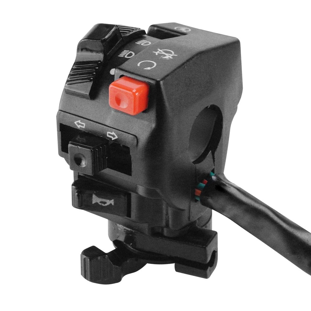 Left Kill Start Turn Light Choke Horn Switch Button Housing 9 Pin 8 Wire Part
