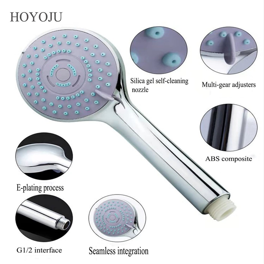 Handheld Showerheads High Pressure Water Saving showerheads 5 Mode Function 4...
