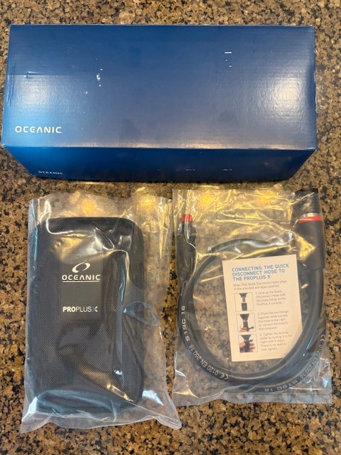 Oceanic Pro Plus X Scuba Computer Console with QD Hose - New with Screen Protect
