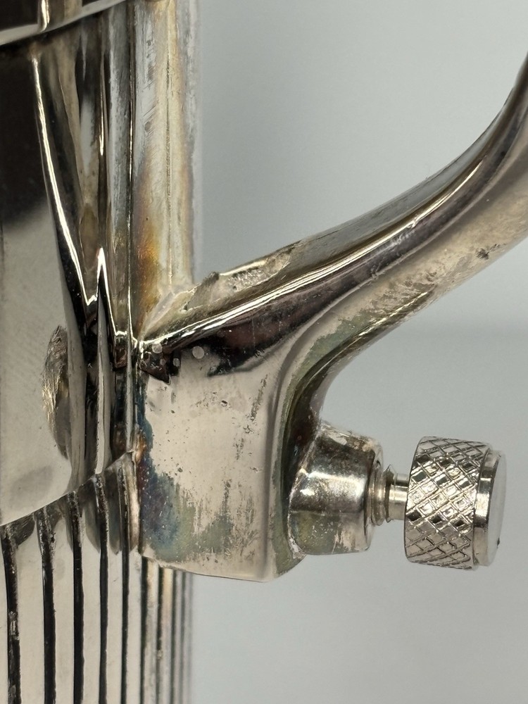 Vintage Rare Godinger Tuxedo Butler Wine Caddy Holder Silverplate