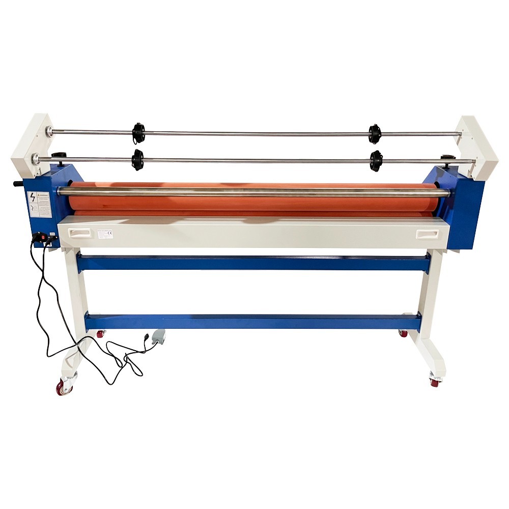 63" Wide Format Cold Laminating Machine110V 1" THK Electric Stand Cold Laminator