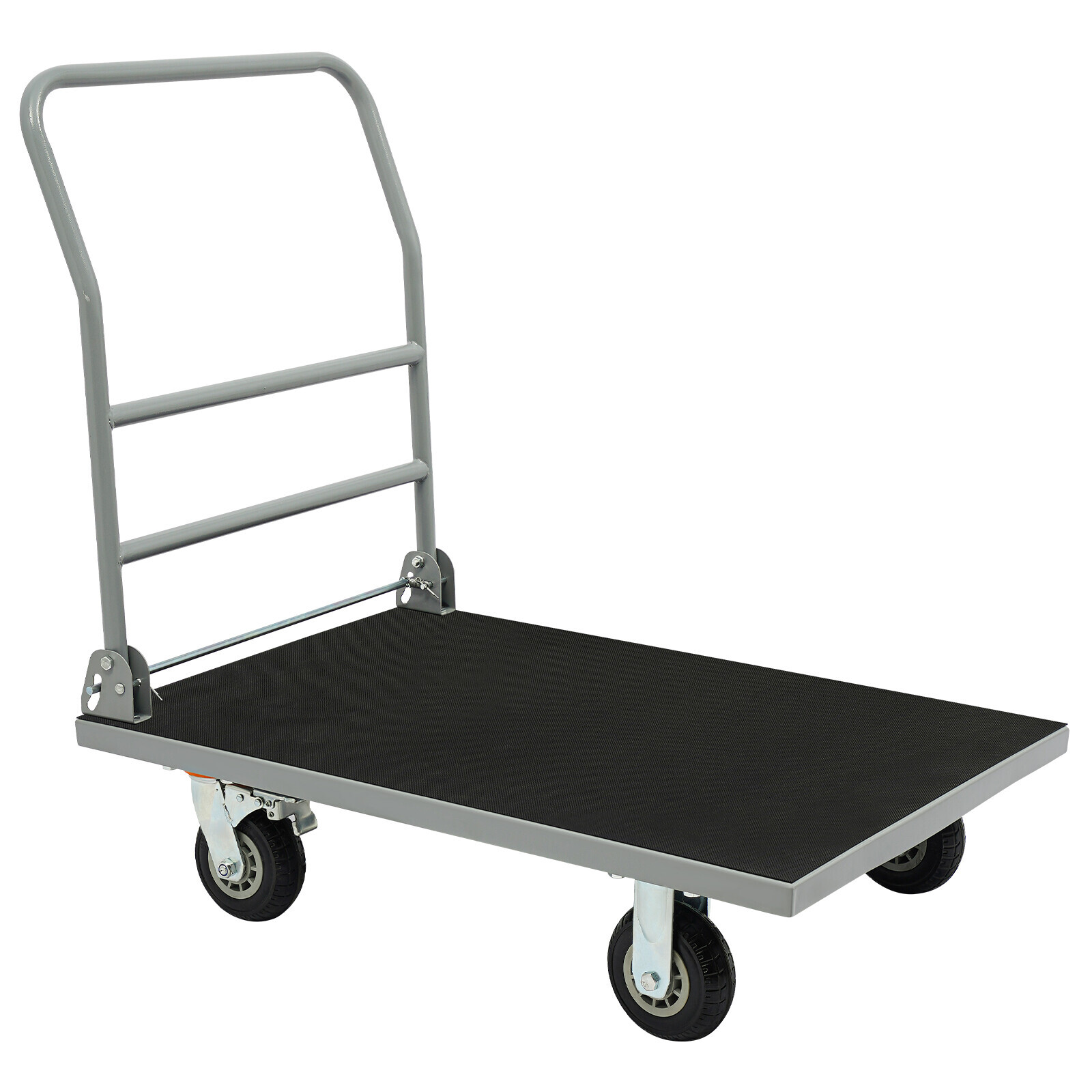 Platform Truck Trolley Foldable Platform Cart 2200lb w/ 4 Wheels for Warehouse