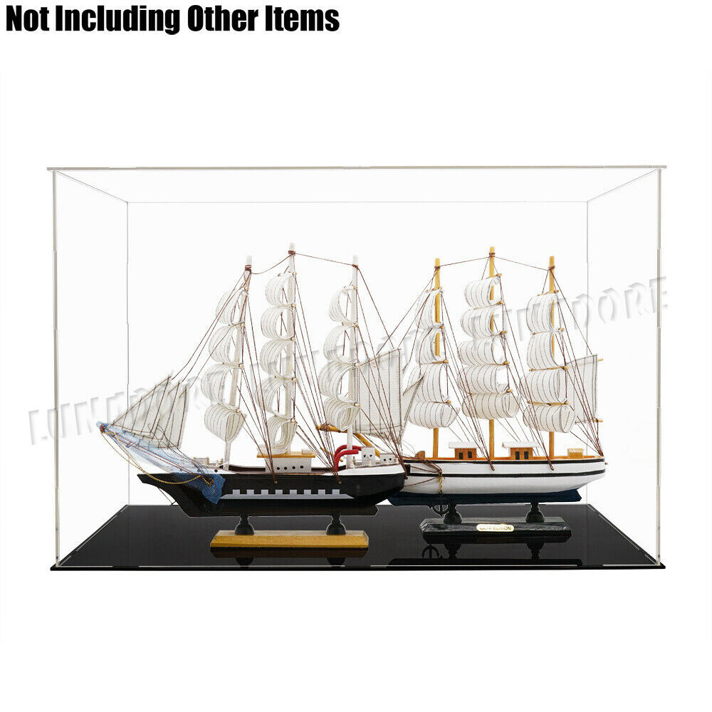 US Acrylic Plastic Display Case 22" Big Perspex Box 56cm Dustproof Collections