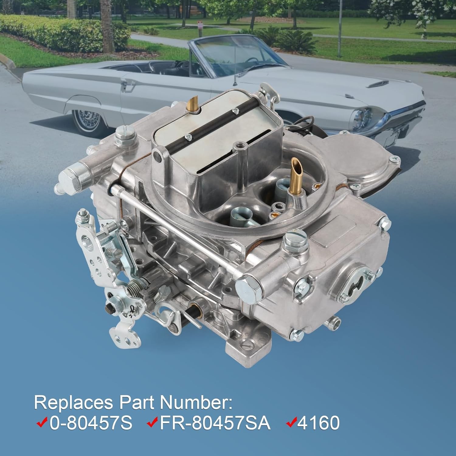 4 Barrel Carburetor Street Warrior for 0-80457S Holley 4160 Performance 600 CFM