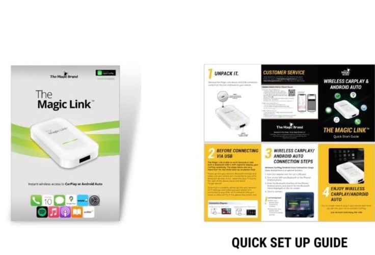 The Magic Brand: The Magic Link - Wireless Adapter to CarPlay or Android Auto