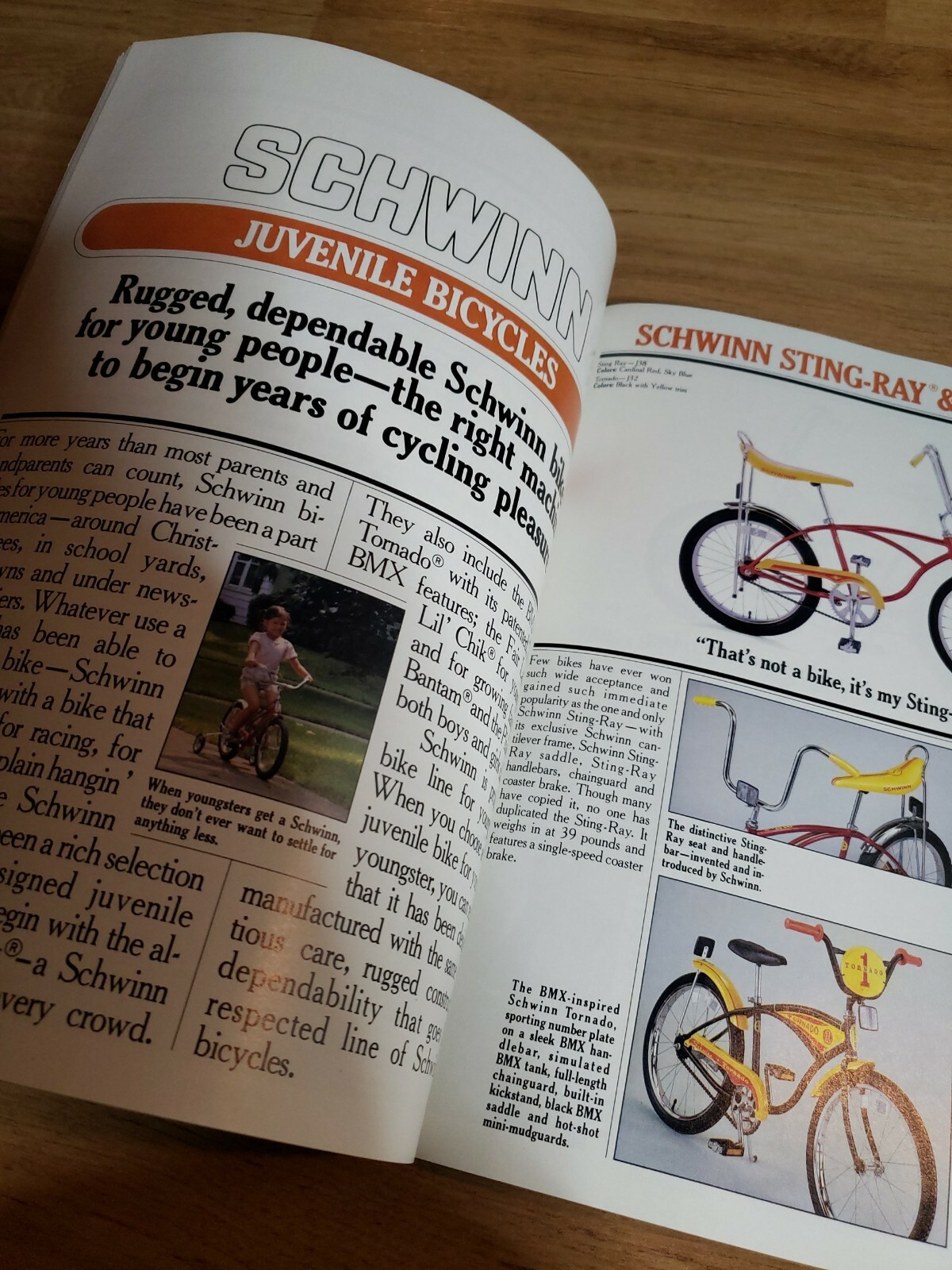 Vintage 1981 Schwinn Bicycle Catalog road BMX scrambler sting predator