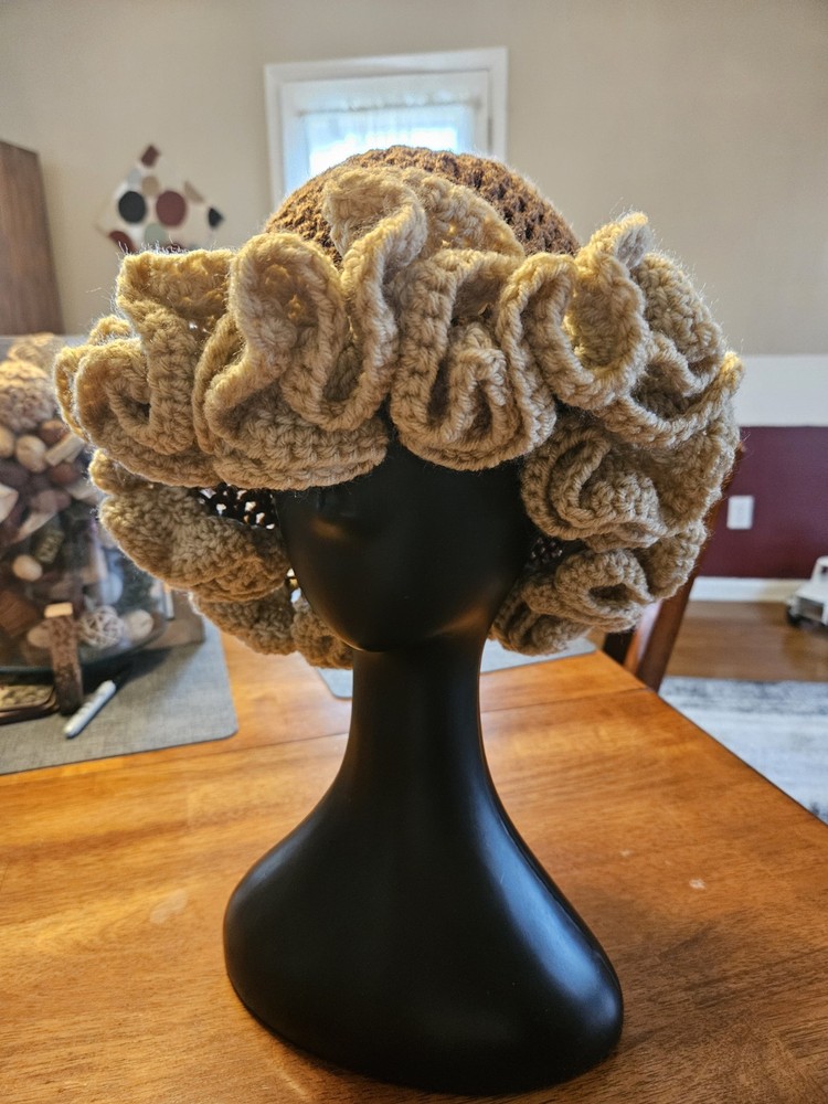 Handmade crochet Ruffle Hat