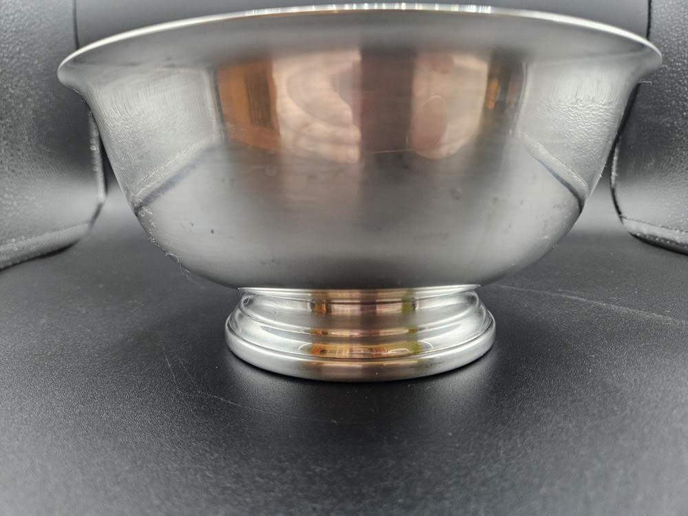 Vintage Gorham Electrum Plate 8" Diameter Footed Bowl YC780