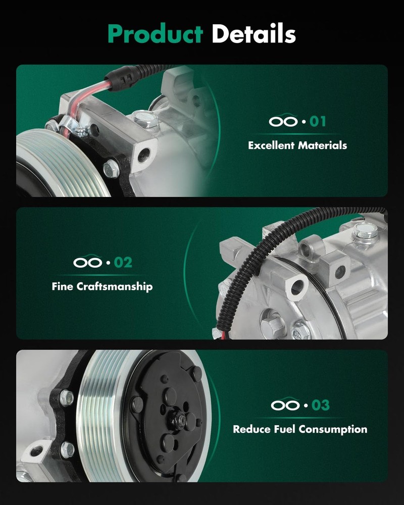 AC Compressor for Dakota Durango 3.9L 1996-2001