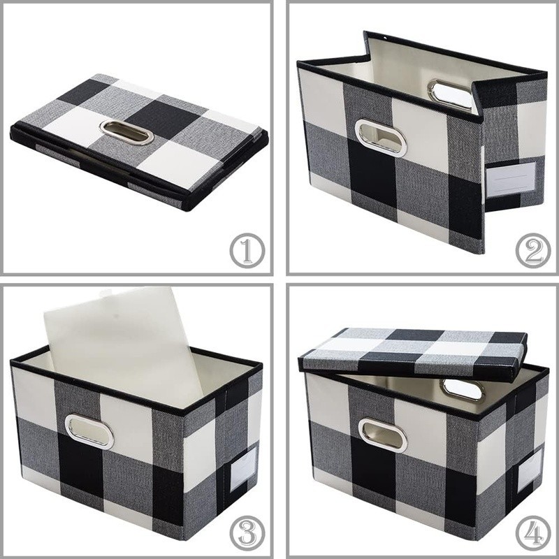 Collapsible Storage Bins Durable Polyester Lightweight Stackable Organizer New