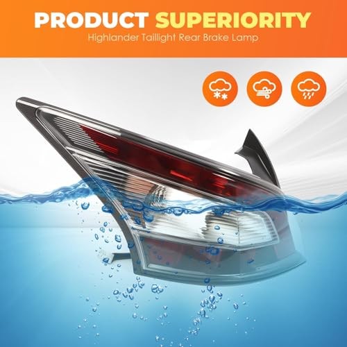 Outer Tail Light Assembly Compatible with Maxima 2012 2013 2014 Driver Left