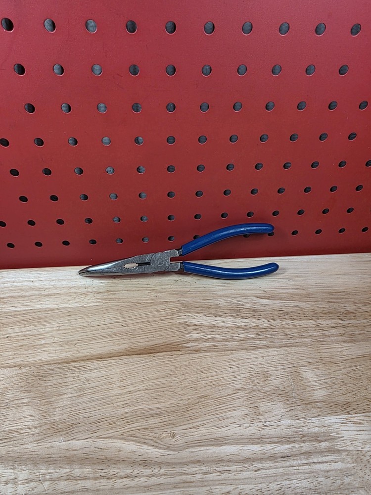 Cornwell Tools CPL66 Blue Handle Angled Bent End Needle Nose Pliers