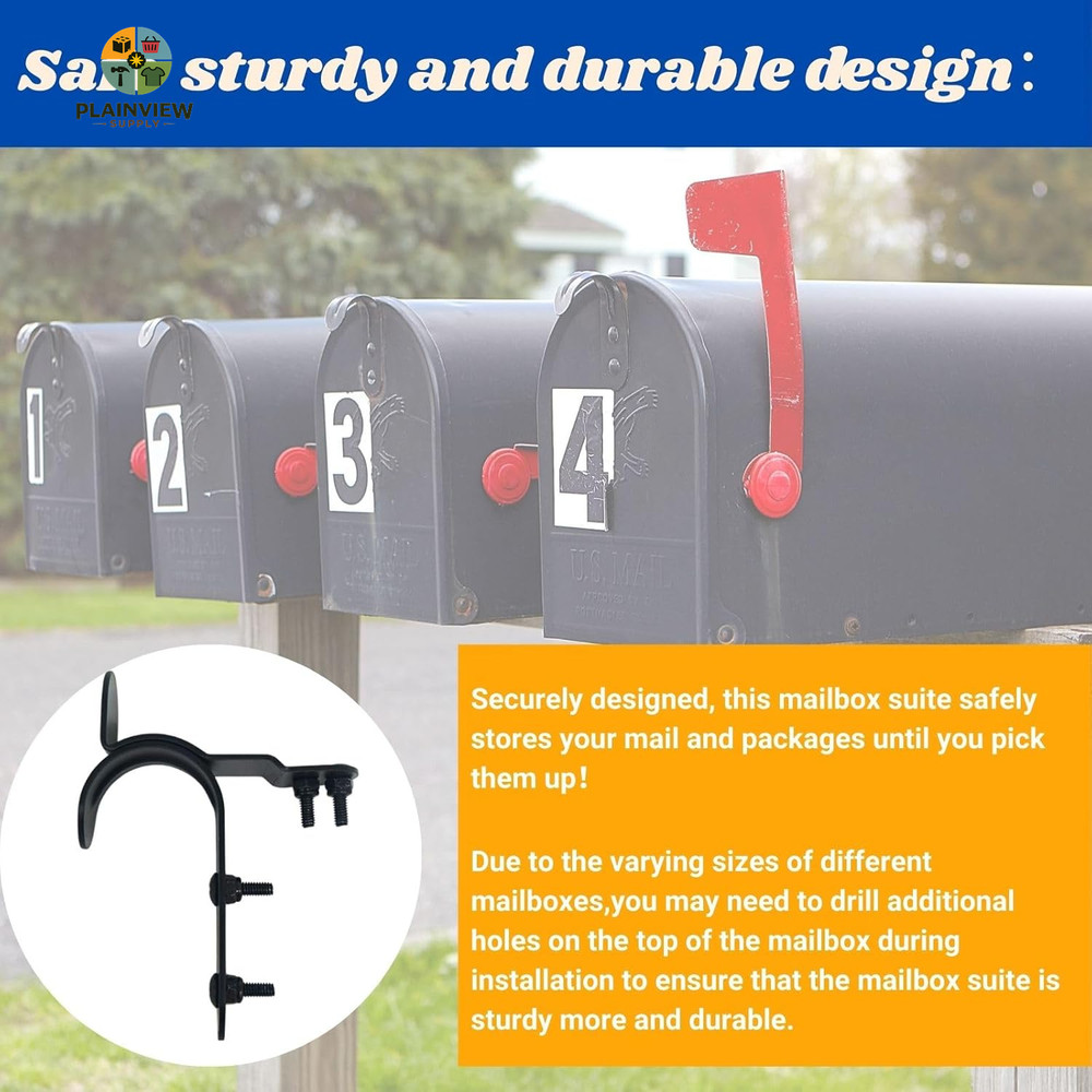 Thickened Mailbox Latch and Handle Kit,Mailbox Latch Replacement Kit,Secure Repl