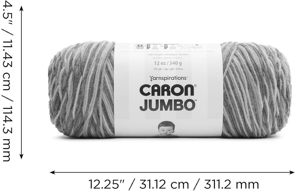Seashell Ombre Yarn - 2 Pack - 595 Yards - Soft & Versatile