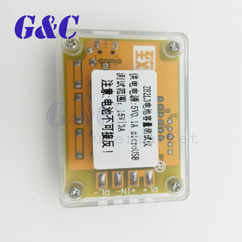 ZB2L3 3A finished with shell 18650 upgrade battery capacity tester