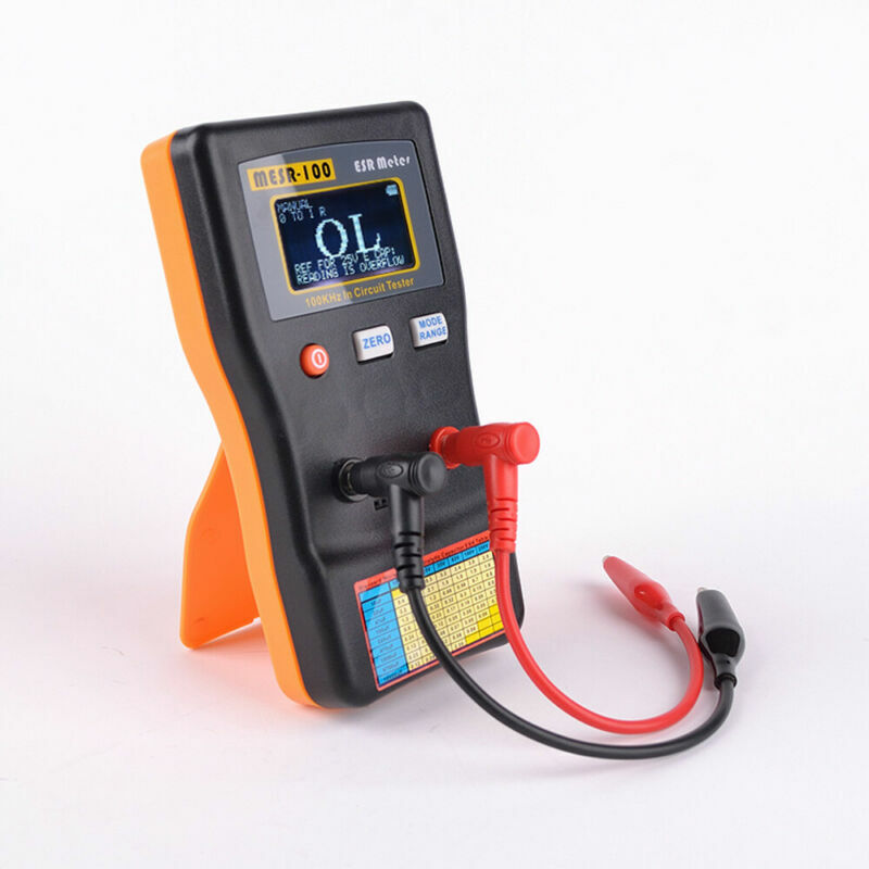 V2 ESR/LOW Ohm In Circuit tester Capacitor meter Capacitance with SMD Clip Probe