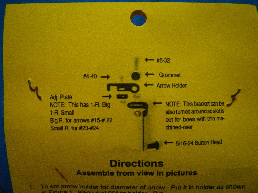 Archery Nock N Lock Arrow Holder Left or Right Hand Bows