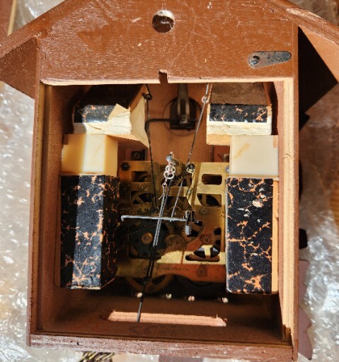 Vintage West Germany Cuckoo Clock Storage In Box Long***Needs Adjusting it stops
