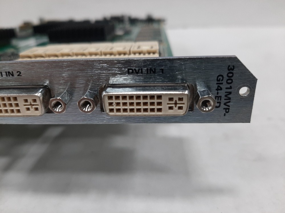 Evertz 3001MVP-GI4-ED DVI/RGBHV Graphics Input Module with BackPanel