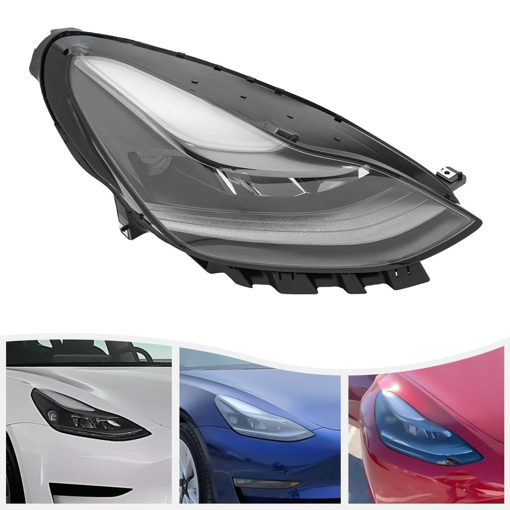 Front LED Headlight Right Side for 2021-2023 Tesla Model 3 / Y Projector