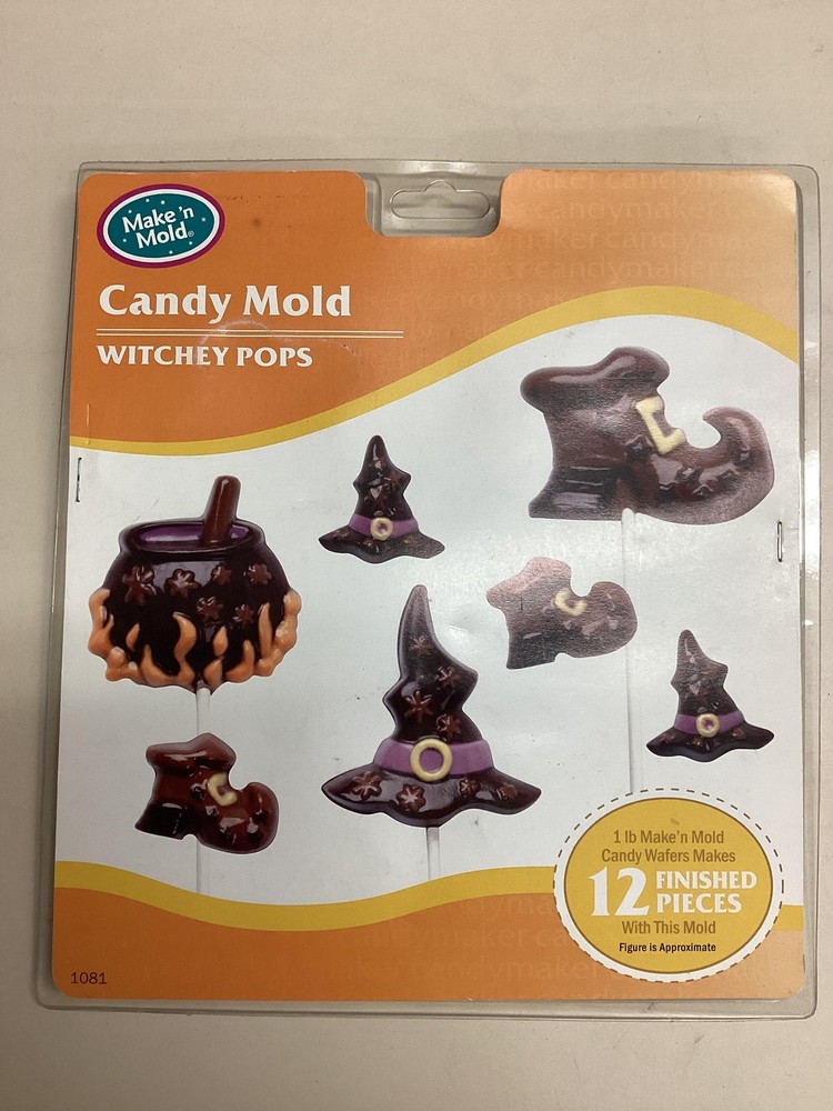 Make n Mold Halloween Candy Molds Set Pumpkins Witch Skull Cat Ghost Bat Pops