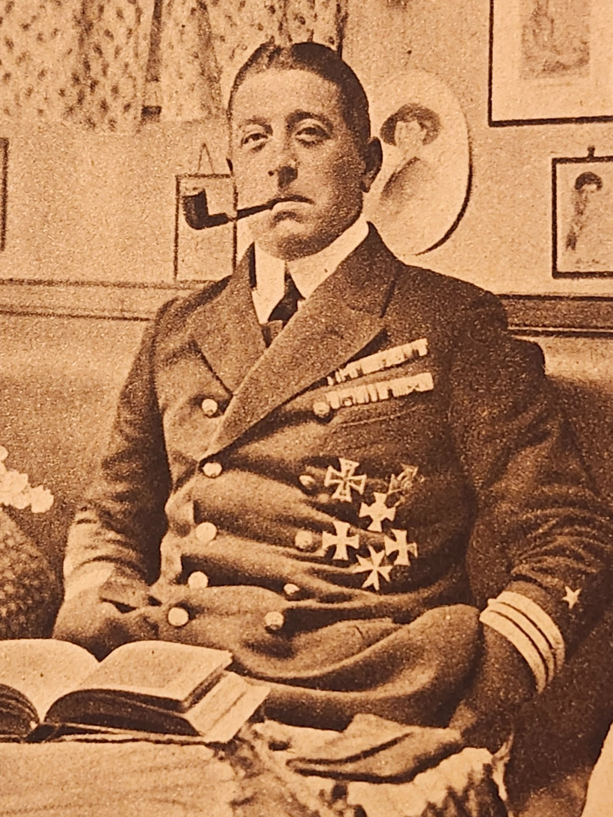 WW2 Germany. Autograph of Felix Graf von Luckner. Rare.