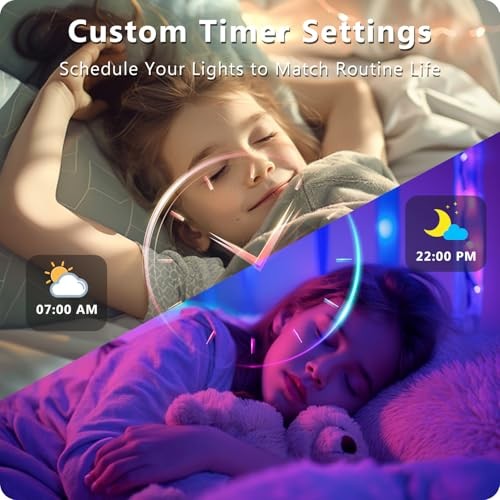 LED Strip Lights 110ft, Smart Lighting Strips with App Remote Control, 110FT