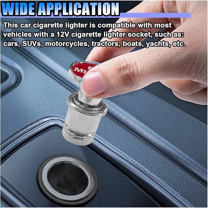 Car Cigarette Lighter Plug, Fire Missiles Button Cigarette Lighter Replacement