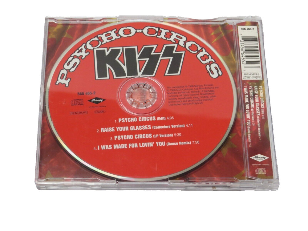 KISS PSYCHO CIRCUS PROMOTIONAL 4 TRACK EP COMPACT DISC 1998 OFFICIAL MERCURY USA