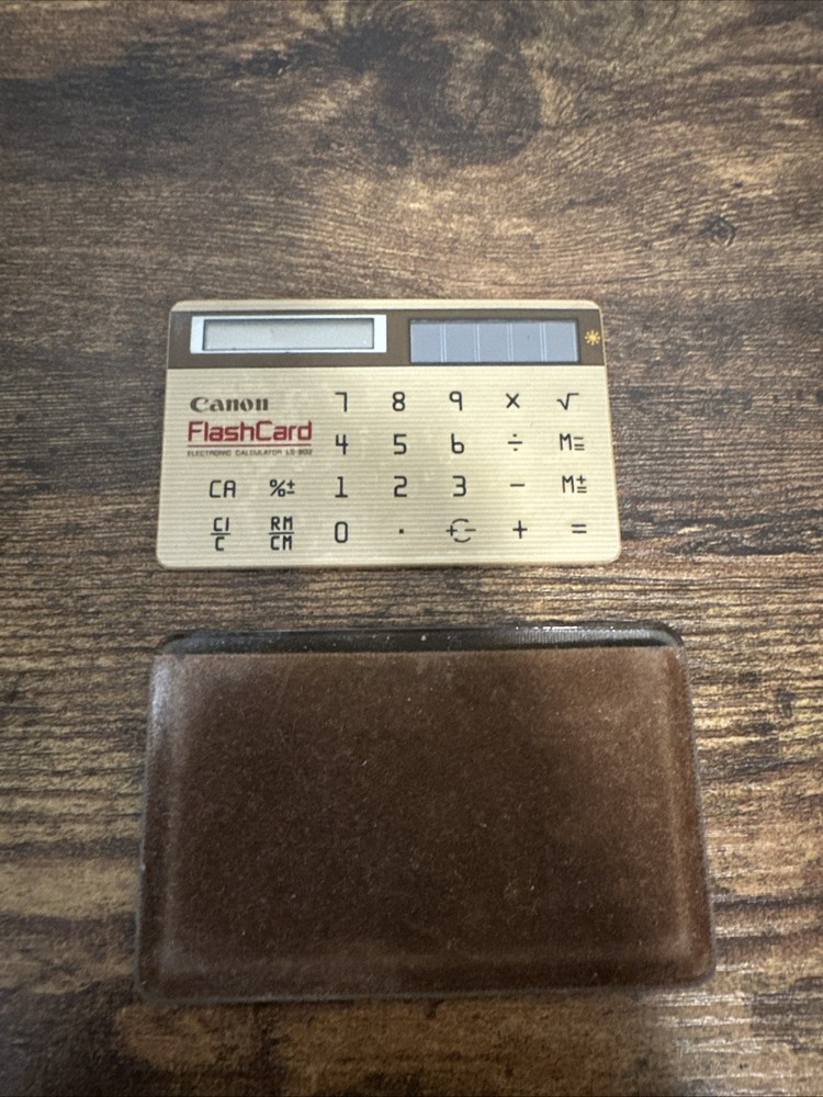 Vintage Canon FlashCard Electronic Calculator LS-902 Untested