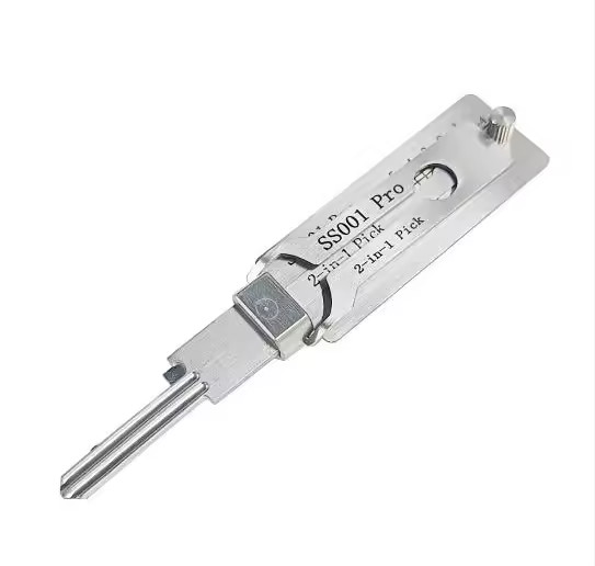 Stainless Steel Key Decoder 2 In 1 Precision Hook & Pick Set Lock Decoder SS001