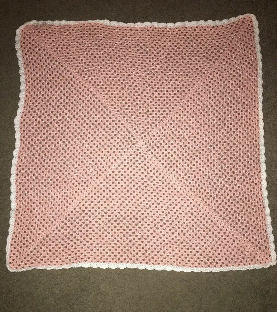 Shimmery Pink Blanket Afghan