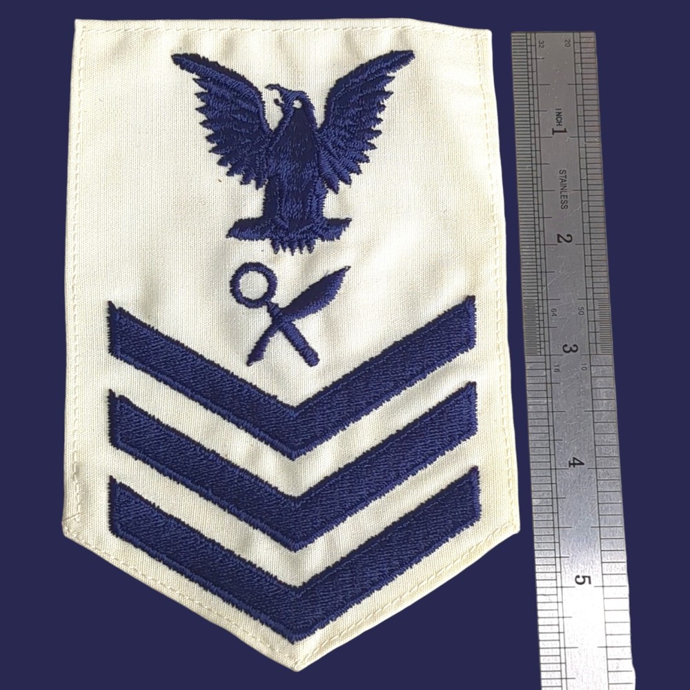 US Navy PO1 E6 Petty Officer First Class Intelligence Specialist Sleeve Patch