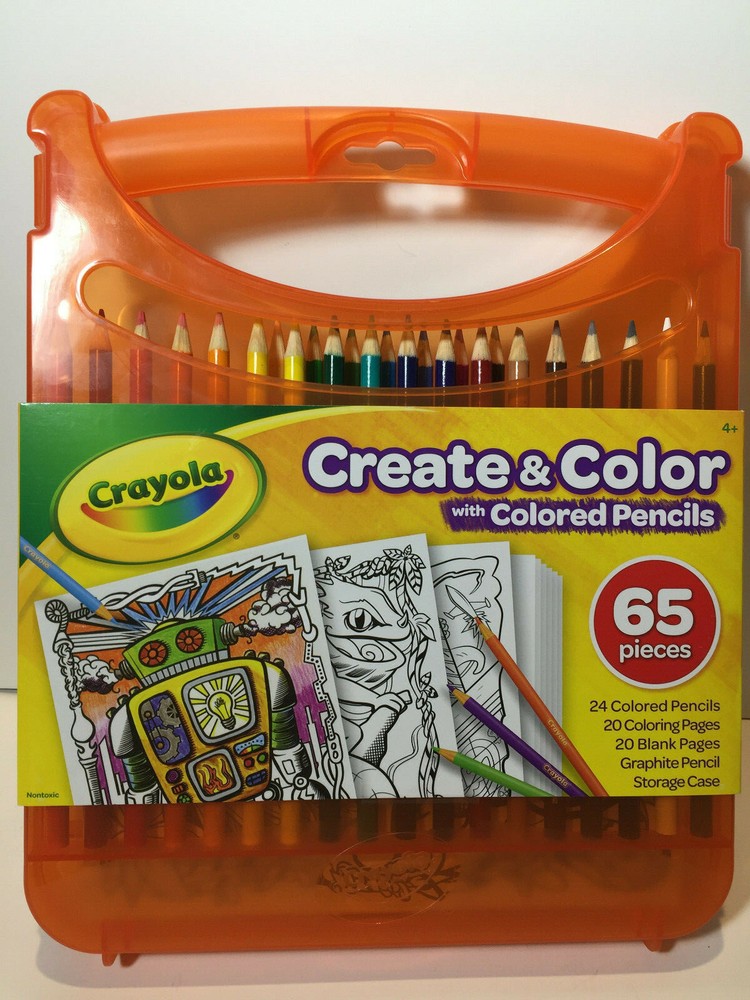 Crayola Create & Color With Colored Pencils 65/Pkg