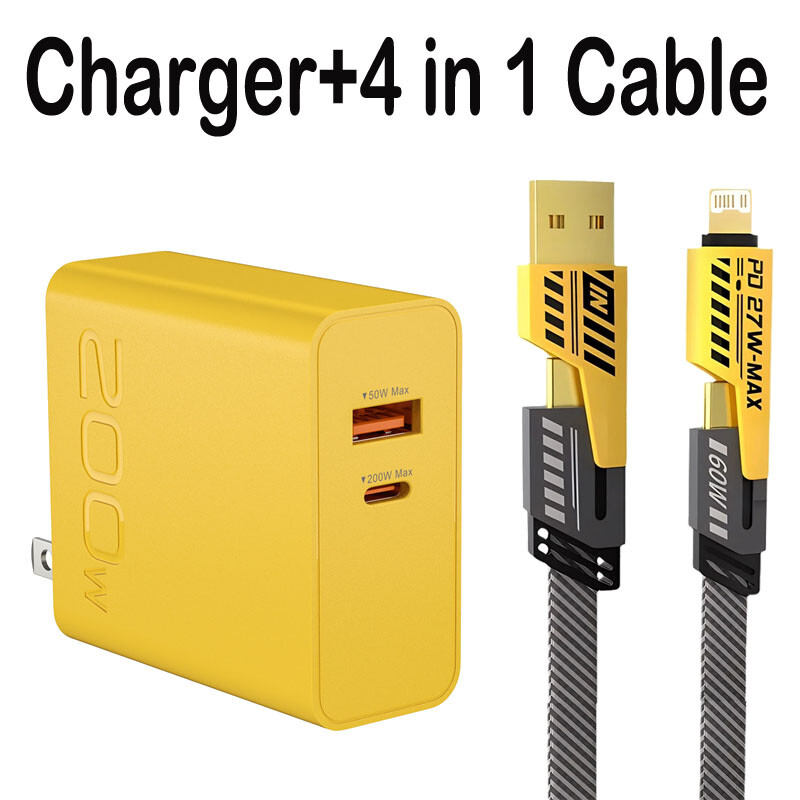 200W Max USB-C Fast Wall Charger & Cable For Google Pixel 8a 7Pro 6Pro 5a 4XL 3a