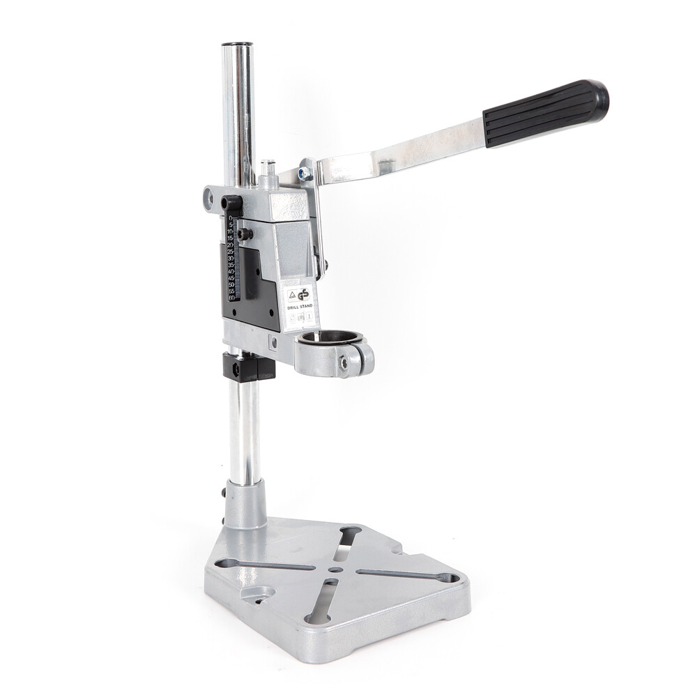 Portable Bench Clamp Drill Press Stand Adjustable Drilling Pedestal Holder Tool