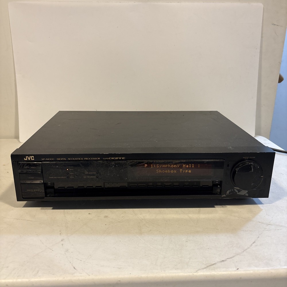 JVC XP-A1000 Digital Acoustics Processor -Works But Has Adhesive On Front -READ!