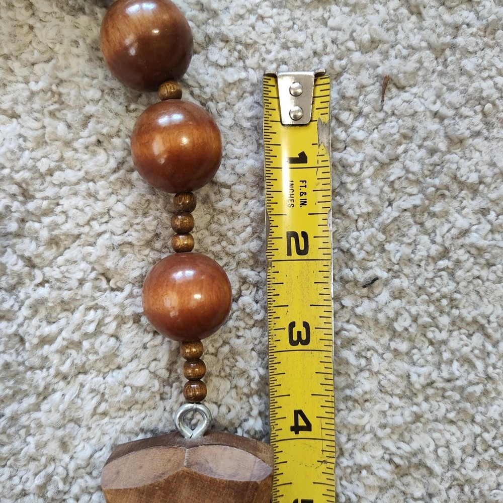 Rosary Beads Big Cross Necklace