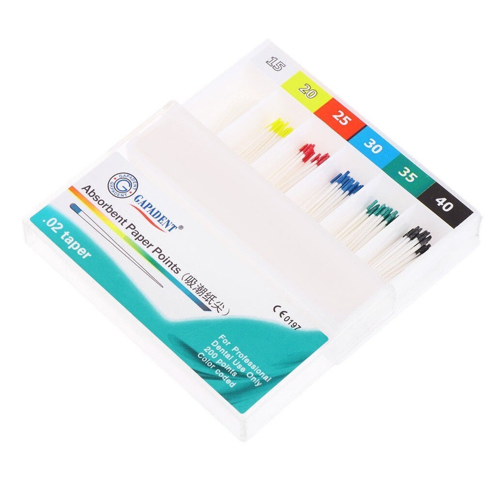 1Pack Dental Endo Absorbent Points Paper Points Assorted Mixed Root Canal 15-40#
