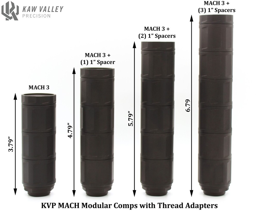 Kaw Valley Precision MACH Modular Linear Comp 3" Spacer