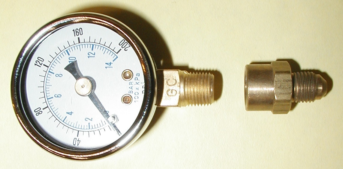 Oil Burner Fuel Pressure Test Gauge for Beckett, Suntec, Webster & Danfoss Pumps