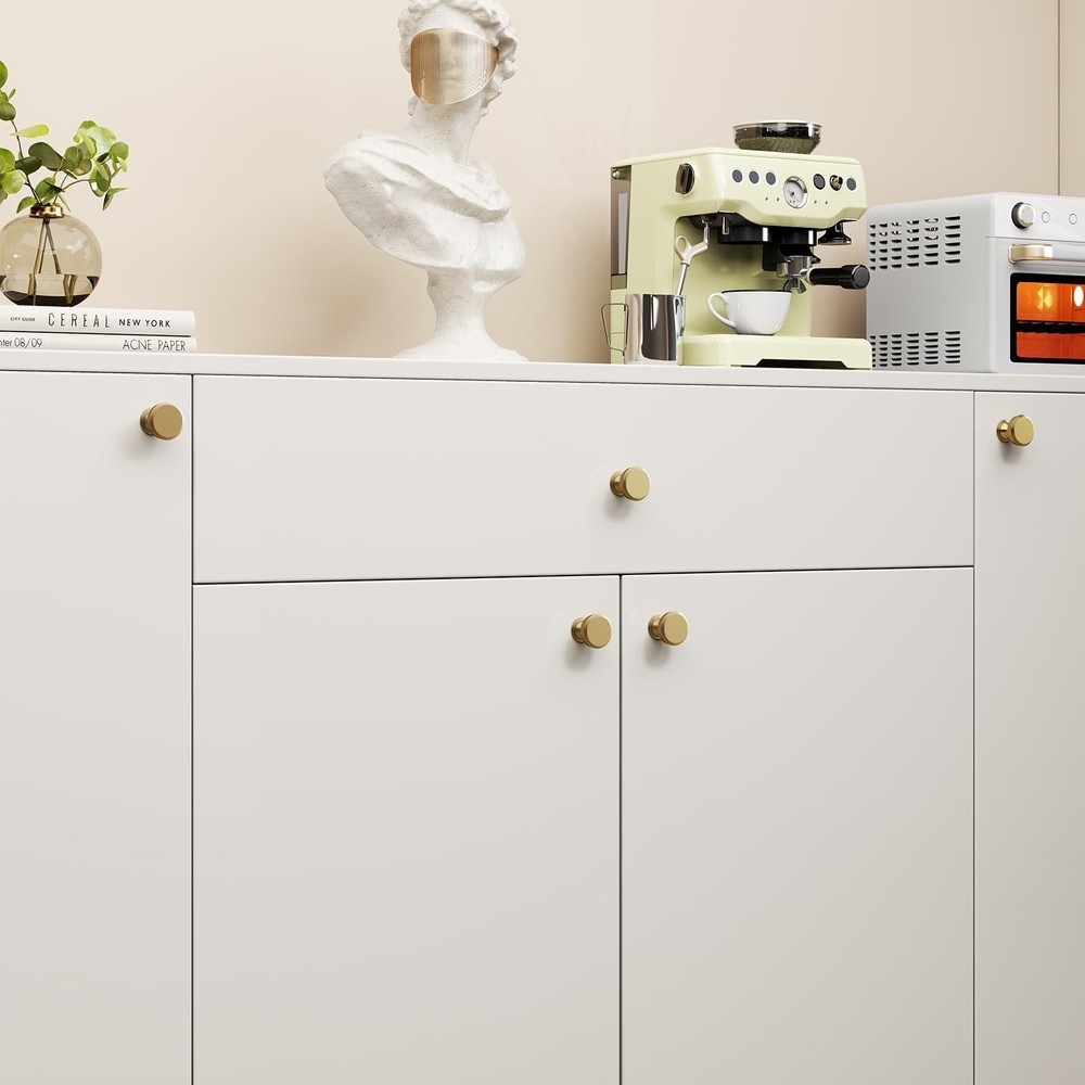 Haliwu 10 Pack Champagne Bronze Cabinet Knobs Round Drawer Knobs, Bronze Cabi...