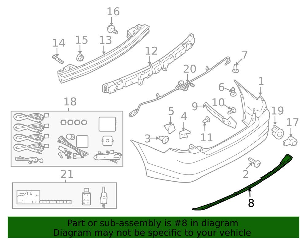 Genuine Ford Valance Panel AE5Z17808BA