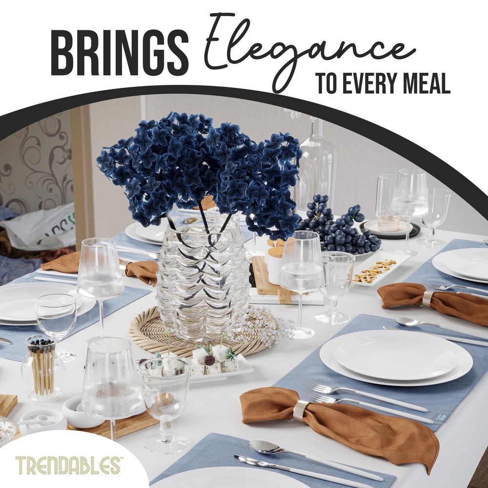 Trendables Plastic Dinnerware Set - 80 Piece Disposable Plates for 40 Guests ...