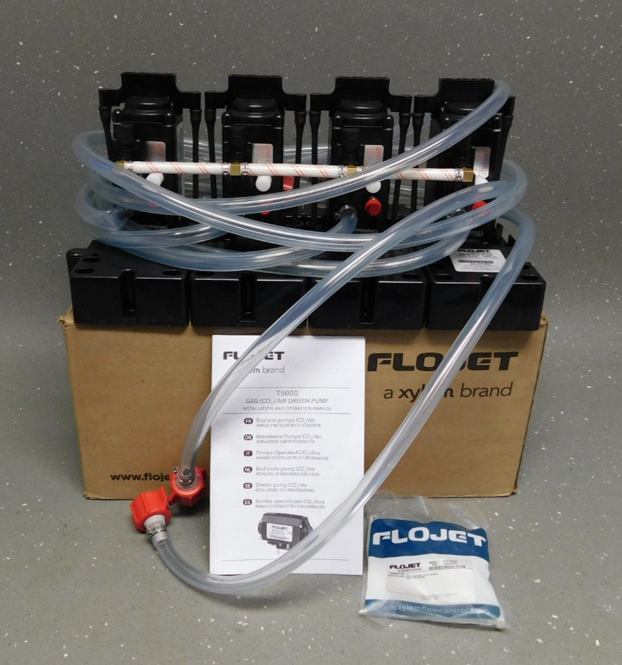FloJet T5000 Bib Syrup Pump 4-Pump Kit