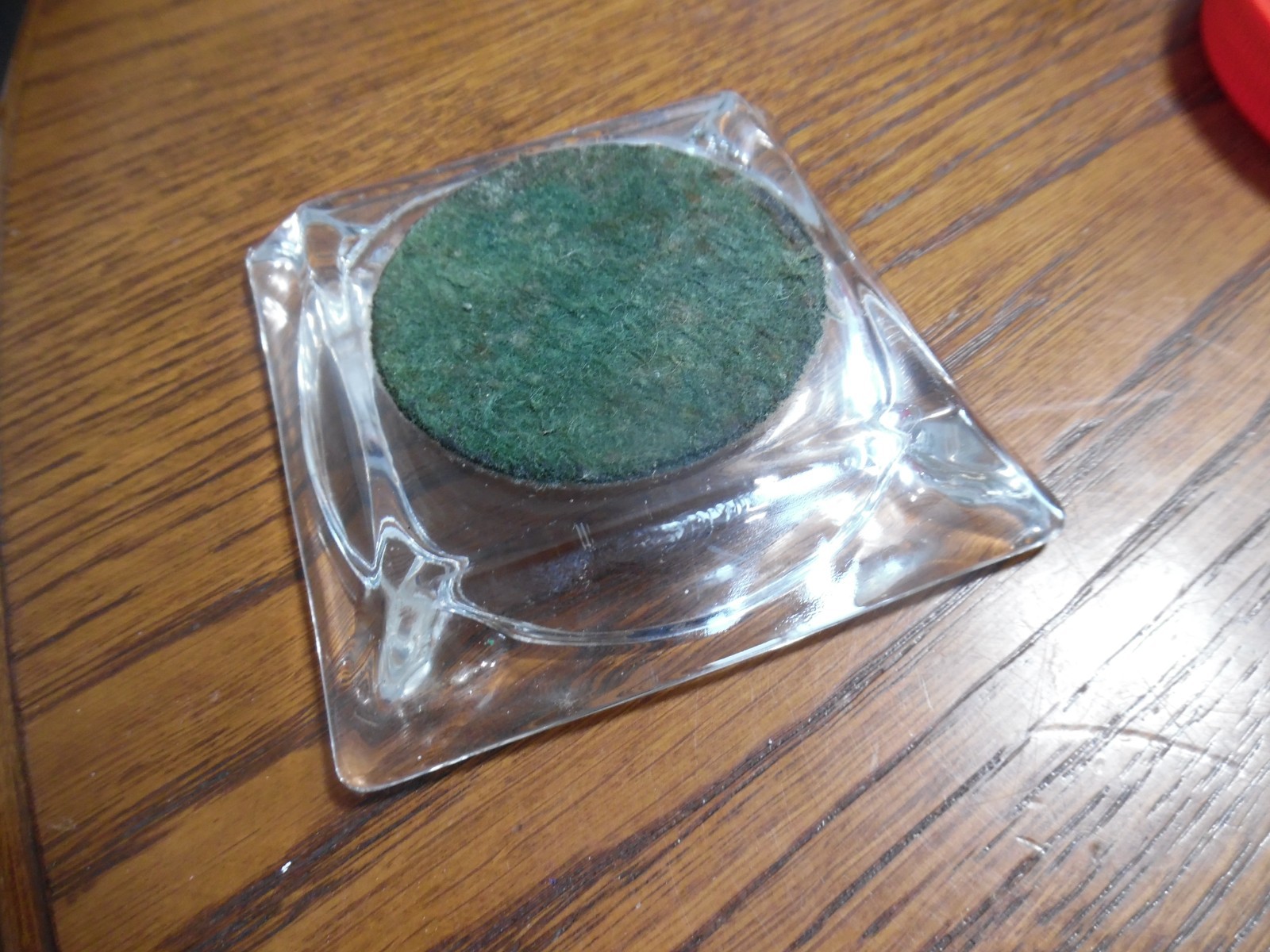 Vintage/Antique SIKESTON, MISSOURI Indian Trading Post Glass Ashtray