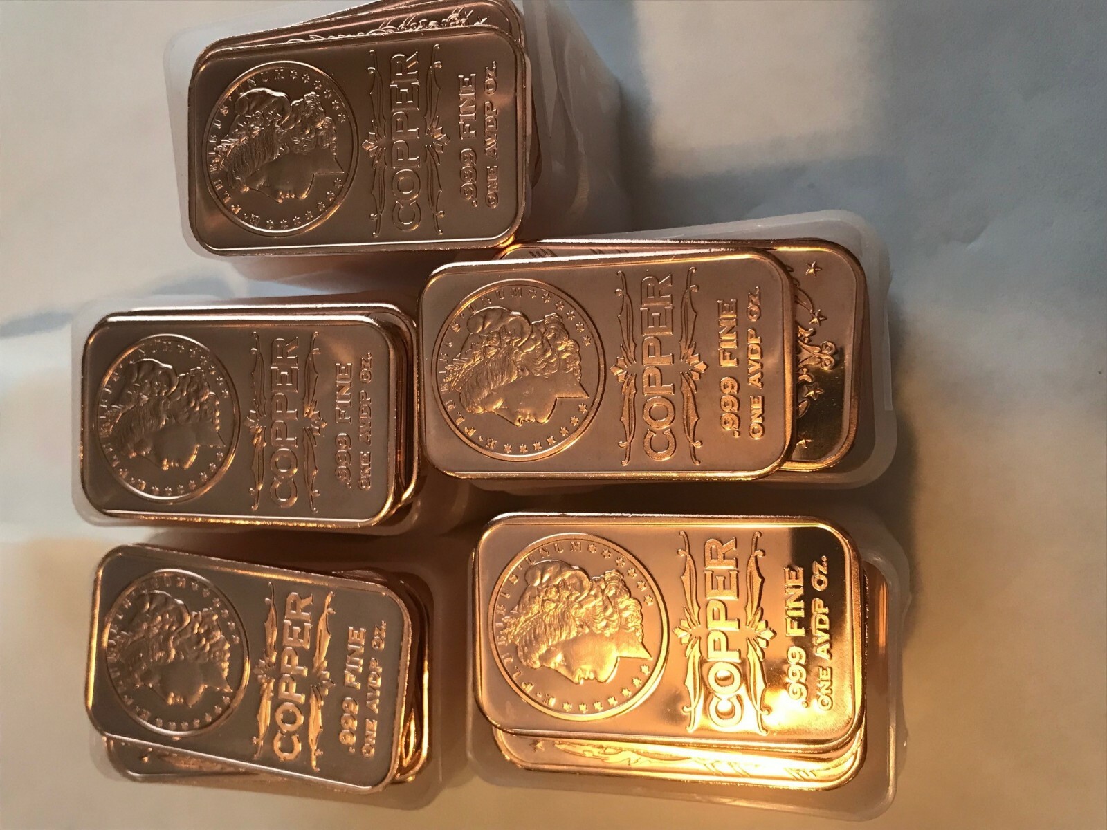 Morgan Dollar Bar 20-PACK Of Copper Bars 1 ounce each, 20 Bars, by REEDERSONG