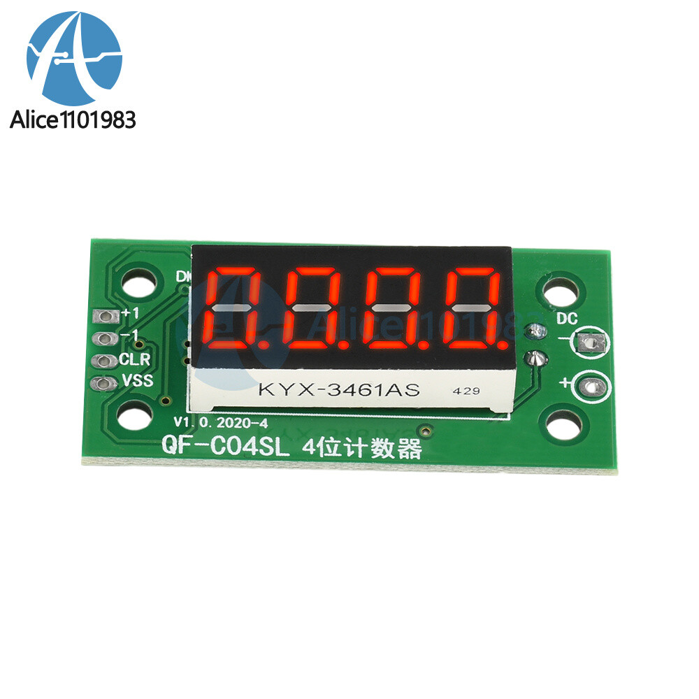 DC4-40V 0-9999 Electronic Digital Counter Module With Power Cut Memory Function