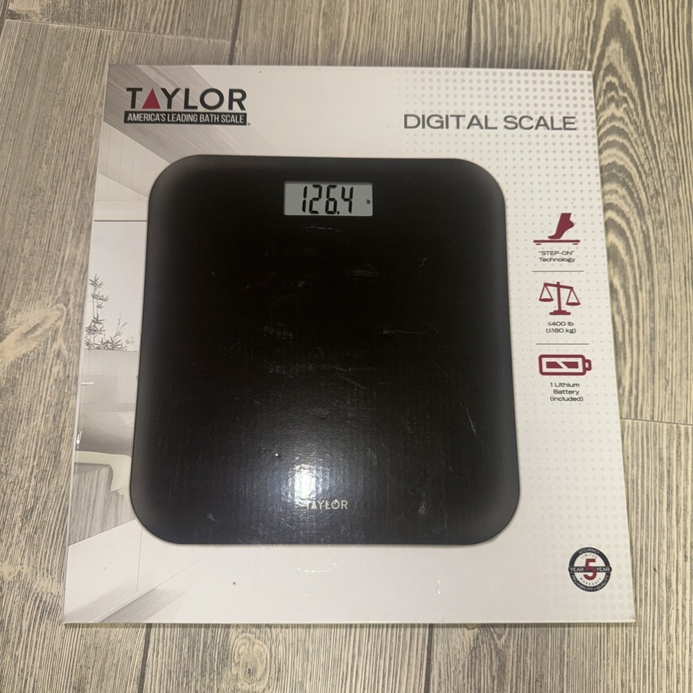 TAYLOR Digital Scale (BLACK) Lithium Battery Included
